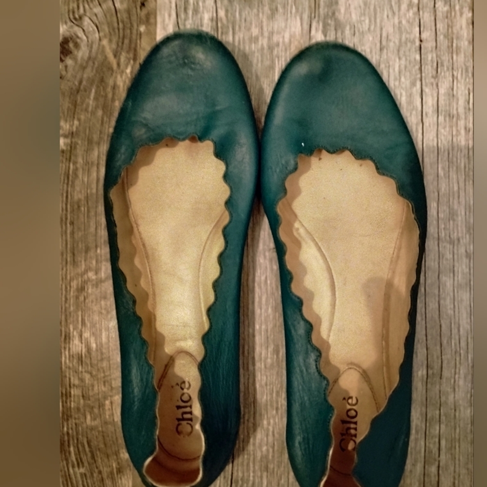 Sold Chloe flats Size 39EURO/9 US Green